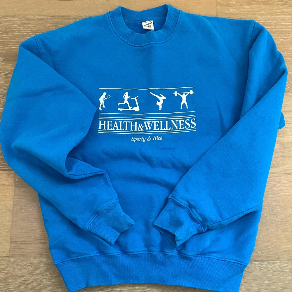 Sporty & Rich blue sweatshirt SMALL